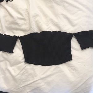 Urban Outfitters off the shoulder crop top